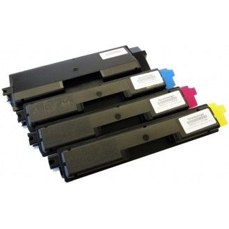 کارتریج تونر بادوام Kyocera TK590 برای چاپگرهای Kyocera FS C2026 و C2126 که گزینه های تونر مشکی، فیروزه ای، سرخابی و زرد را ارائه می دهد.