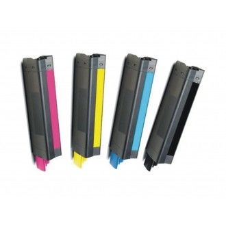 کارتریج تونر OKI سازگار با OKIDATA C810 سیاه سیان مگنتا زرد تولید صفحه بالا 8000 صفحه گواهی ISO SGS