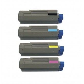 کارتریج تونر حرفه‌ای OKI برای چاپگر OKIDATA C710، سازگار با مدل‌های OEM 43866108، 7، 6 و 5 در رنگ‌های متعدد